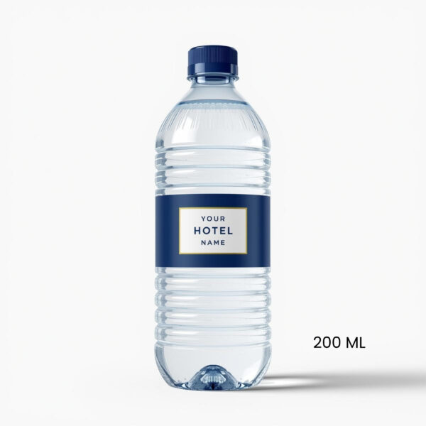customized 200 ml water bottle (moq 50 packet)